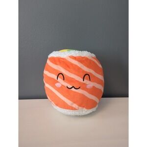 PLUSH FOOD SUSHI SALMON ROLL ORANGE CUTE FOODIE STUFFED TOY 8" 2023
